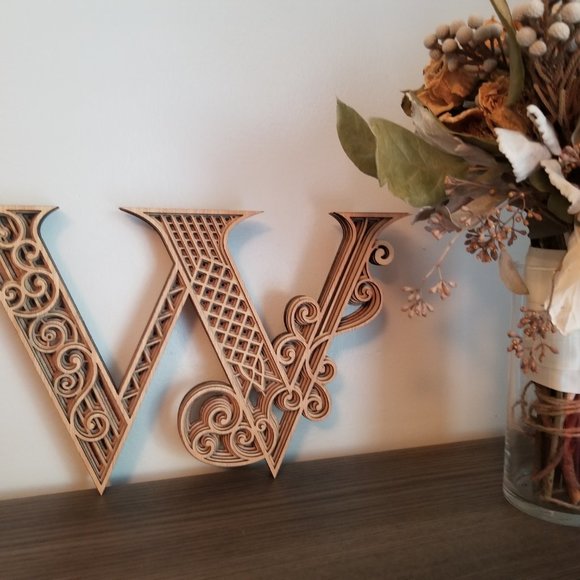 Letter R S T U V W X Y Z Wood Multi-layer Monogram - Picture 6 of 10